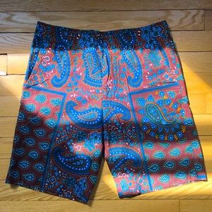 African Dutch batik print shorts